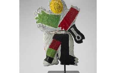 José de Guimarães ( Guimarães 1939 ) , "Untitled" 1992 sculpture in papier maché Signed and dated 92 on the reverse Provenance Galleria d'arte Il Naviglio, Milano Private...