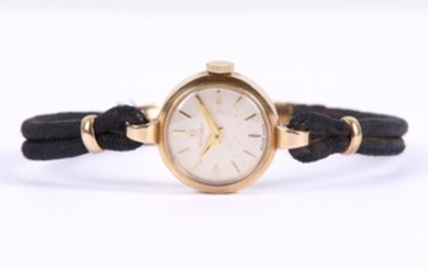 A 1970's-80's Swiss Omega 9ct gold ladies wristwatch,...