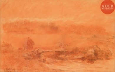 Albert LEBOURG (1849 1928) Paysage à Saint Pair, 1…