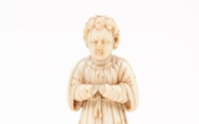 Angel 17th century ivory Indo Portuguese sculpture…