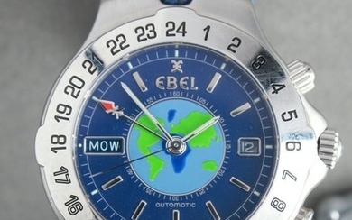 Ebel Stainless Sportwave Steel Blue Dial World