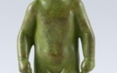 EDITH PARSONS, New York, 1878-1956, "Frog Baby"., Bronze with applied verdigris patina, height 7".