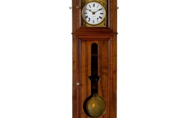 A French Provincial Walnut Tall Case Clock
