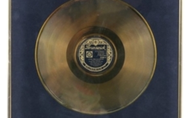Garland (Judy) Gold disc commemorating 1,000,000 sales of...