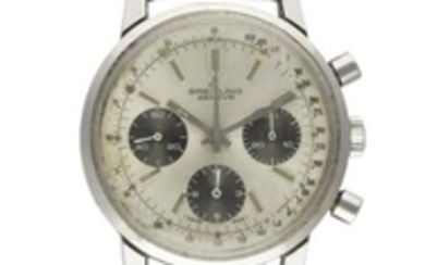A GENTLEMAN'S STAINLESS STEEL BREITLING "LONG PLAYING"