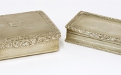 A George IV silver snuff box T Phipps and I Phipps