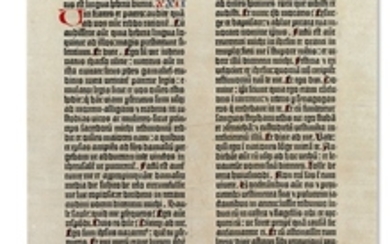 [GUTENBERG, Johann (d. 1468)] Biblia Latina. [Mainz: Johann Gutenberg and Johann Fust, c.1455.]