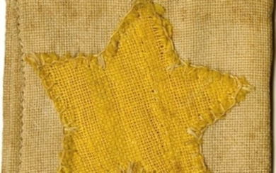 A rare yellow badge of a Jew from Tunisia, early 1940's