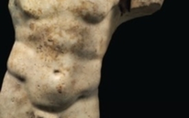 A ROMAN MARBLE TORSO OF HERCULES, CIRCA 1ST-2ND CENTURY A.D.