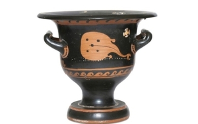 A SMALL APULIAN RED-FIGURE FISH KRATER Circa 340-330...