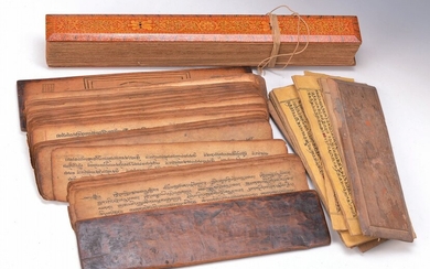 5 Palm books/Kammavaca-manuscripts, Tibet and Siam, 19th c.,...