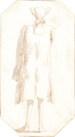 A STANDING MAN SEEN FROM BEHIND, Giovanni Battista Tiepolo