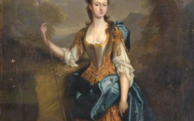 Follower of Sir Godfrey Kneller (1646-1723) Portrait of a lady,...