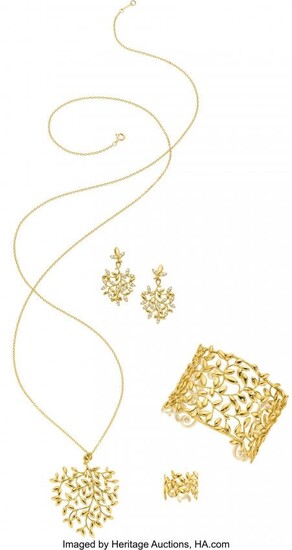 55046: Diamond, Gold Jewelry Suite, Paloma Picasso for