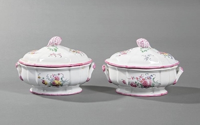 Luneville Faience Covered Tureens