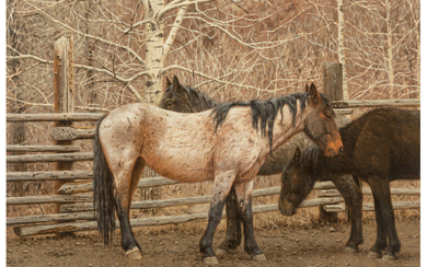 Tucker Smith (b. 1940), Horse in Paddock (1980)