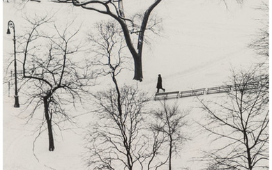 André Kertész (1894-1985), Washington Square Park, January 9 (1954)