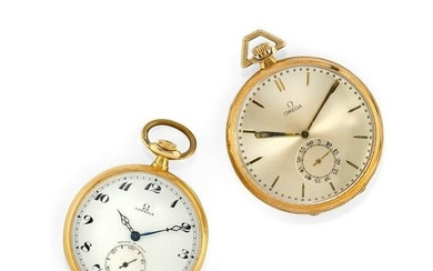 A 18K yellow gold two pocket watches