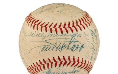 A 1957 Baltimore Orioles Team Signed Autograph Baseball