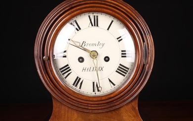 A 19th Century Bracket Clock with fusée movement. The 8'' (20 cm) diameter convex enamel dial signed