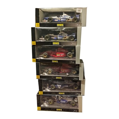 A COLLECTION OF SIX DIECAST FORMULA 1 VEHICLES To include Da...