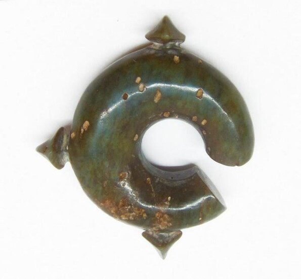 A Chinese Brown Jade Pendant