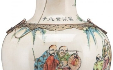 A Chinese Gilt Bronze Mounted Porcelain Vase 21
