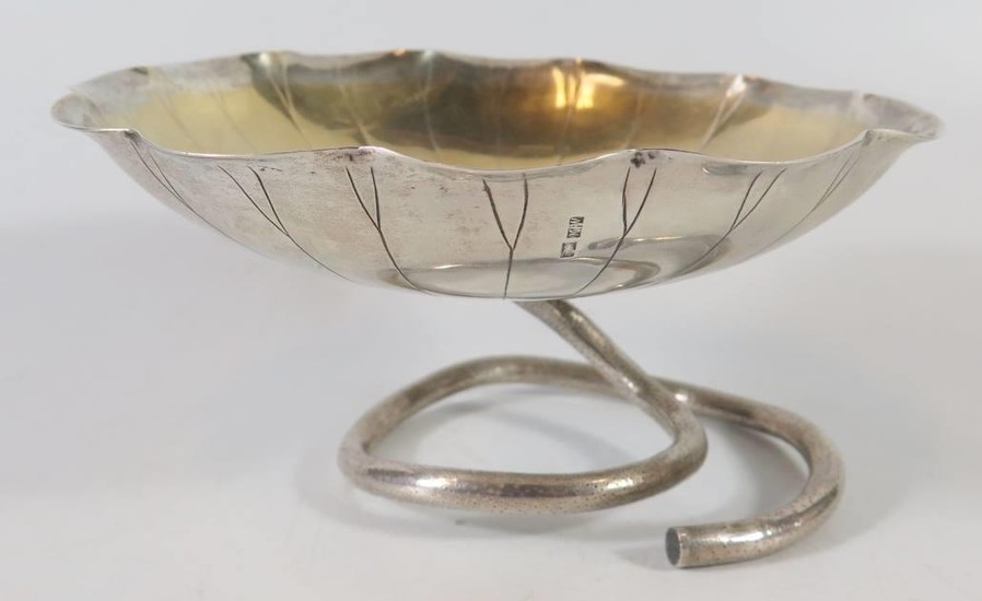 A Chinese Silver and Gilt Lilly Pad Bowl, 16cm diam. Wang Hi...