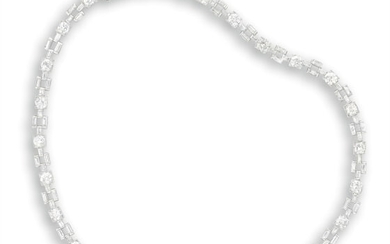 A Diamond Necklace, 1930s, 鑽石項鏈, 1930年代, 鑽石共重約8.80克拉鑽石項鏈, 1930年代, 鑽石共重約8.80克拉