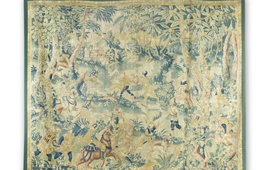 A Flemish hunting tapestry panel Circa 1580-1600, probably Oudenaarde