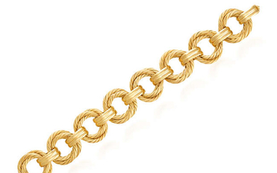 A GOLD BRACELET, BY CARLO WEINGRILL, CIRCA 1960...