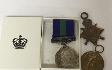 A GSM medal with Canal Zone bar awarded to AC2 HPSpendley 25...
