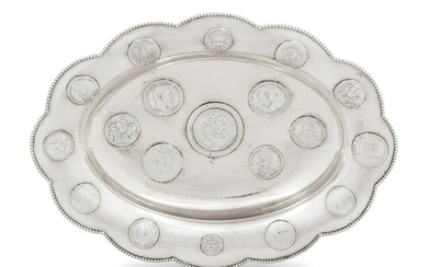 A German Silver Coin Inset Bowl