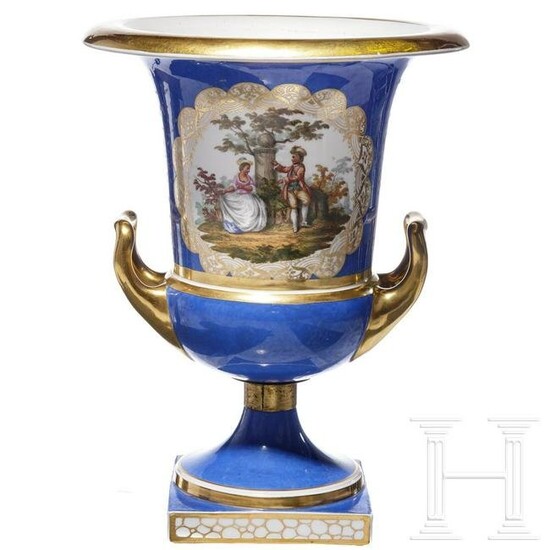 A German porcelain vase, KPM Berlin, 1844 - 1847