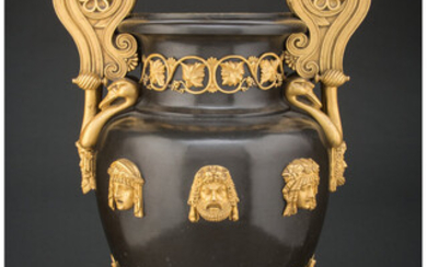 A Gilt Bronze-Mounted Patinated Copper Two-Handled Vase by Alexis Decaix, Designed by Thomas Hope for his Duchess Street Mansion (circa 1802-1803)