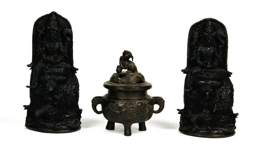 A Group of Chinese Bronze Items