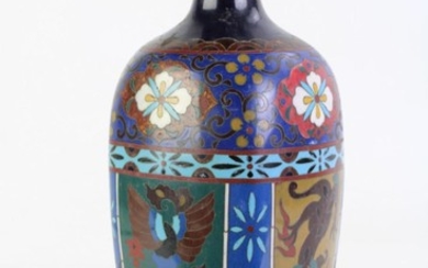 A Japanese Meiji Cloisonne Vase (H31.5cm)