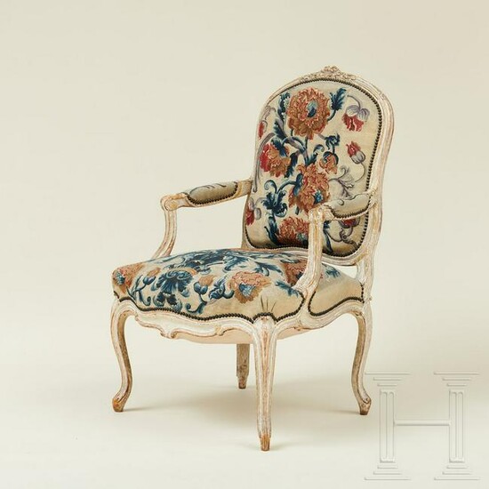 A Louis XV fauteuil, France, 18th century