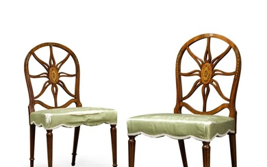 A PAIR OF GEORGE III MAHOGANY SIDE CHAIRS, CIRCA 1775, ATTRIBUTED TO HENRY HILL OF MARLBOROUGH