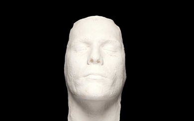 A PLASTER MODEL OF A DEATH MASK
