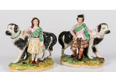 A Pair of Staffordshire Royal Children with