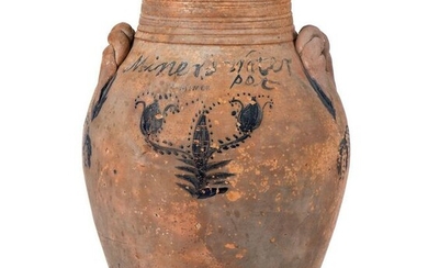 A Rare Stoneware Miner's Water Jar