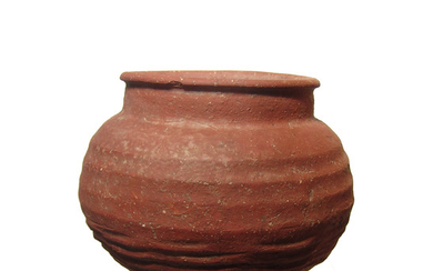 A Roman red-ware vessel, Egypt