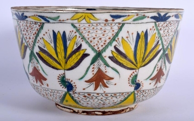 A TURKISH KUTAHYA FAIENCE POTTERY BOWL painted with