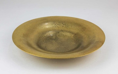 A Tiffany Studios gilt bronze shallow stepped bowl