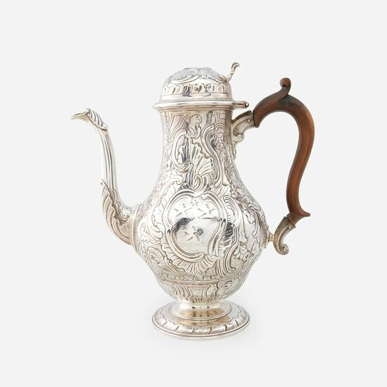 A Victorian sterling silver coffeepot, Robert Hennell