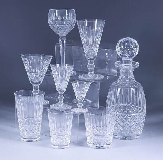 A Waterford Glass "Maeve" Pattern Part Table Service, 20th...