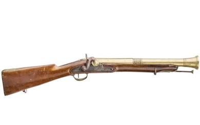 A blunderbuss, circa 1800, assembled from old parts