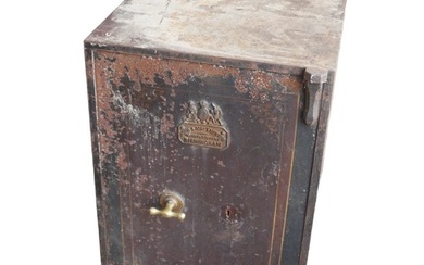 A cast iron safe by John & Jos. Taunton of Birmingham, with ...
