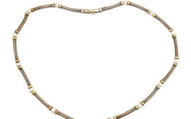 A cultured pearl necklace by David Yurman